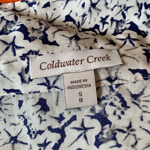Coldwater Creek Floral Short Sleeve Blouse - Picture 5 of 6